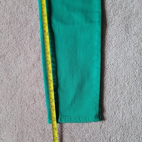 Talbots Flawless Jeans 2P Green Five Pocket Slim Ankle Stretch - Picture 9 of 9